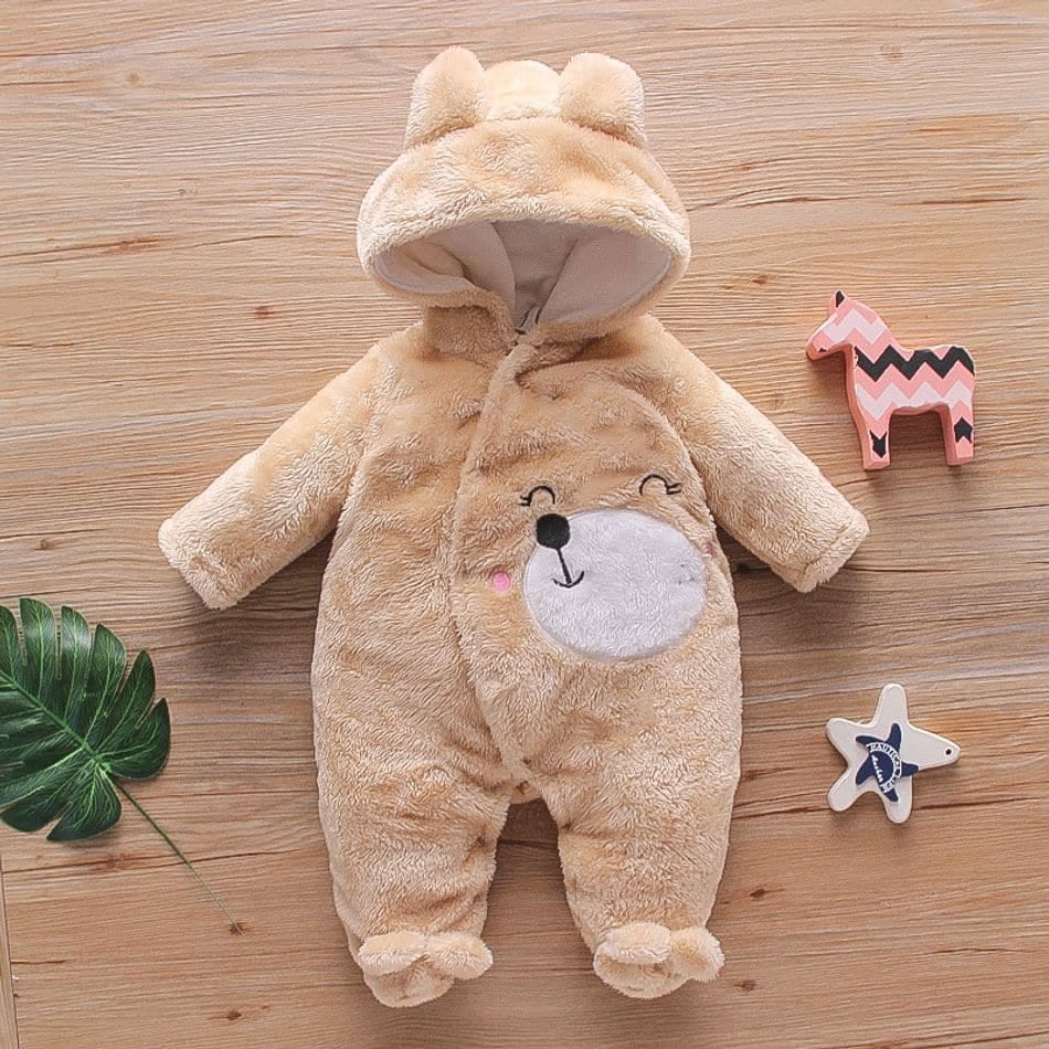 Rs 149 Bear Design Long-Sleeve Baby Jumpsuit Thespark Shop