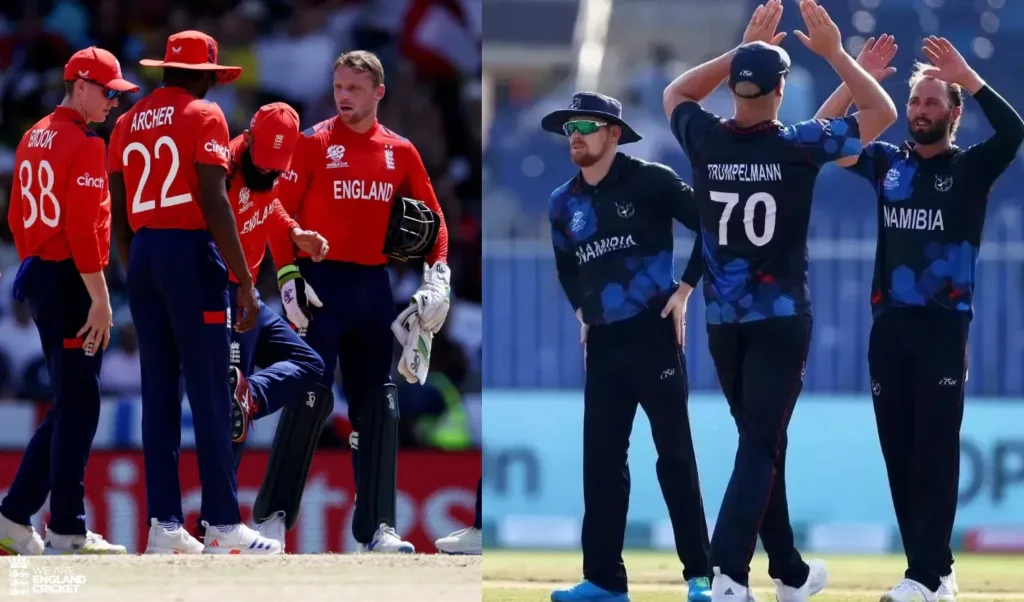 Namibia National Cricket Team Vs England Cricket Team Timeline