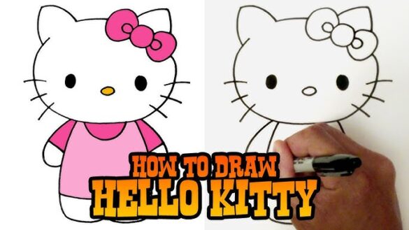 Sketch:Wi2u7v_J0iq= Hello Kitty Drawing