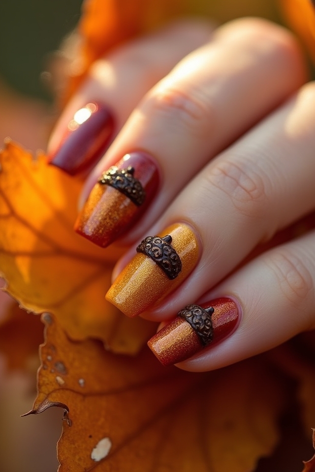 acorn nail art designs