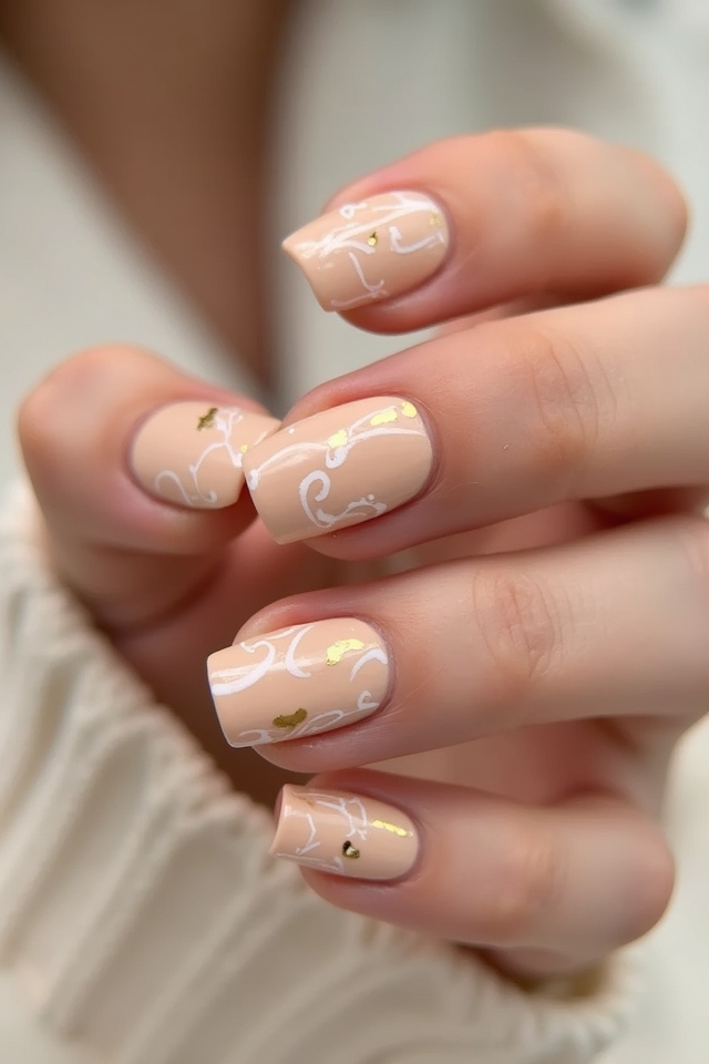 artistic nude nail design