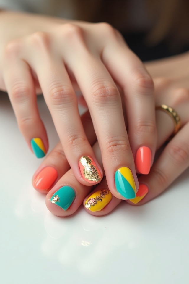 bold color blocking techniques