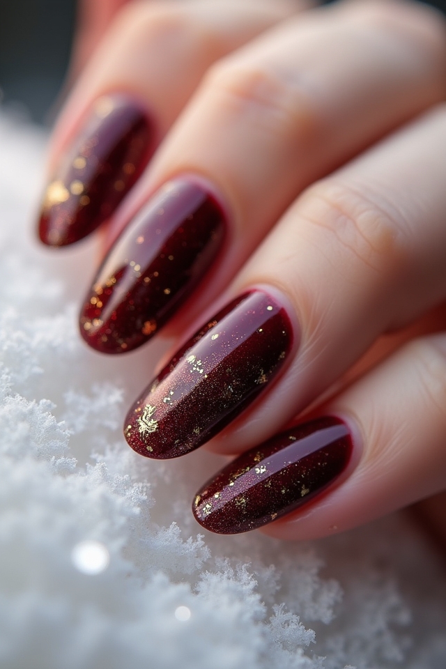 burgundy and gold elegance