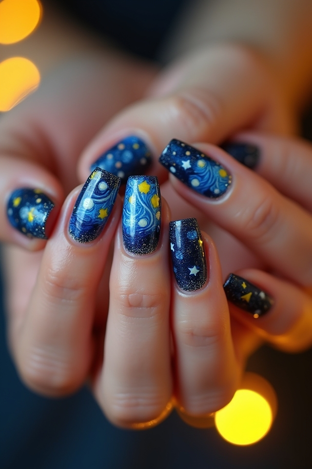 celestial nail designs inspiration