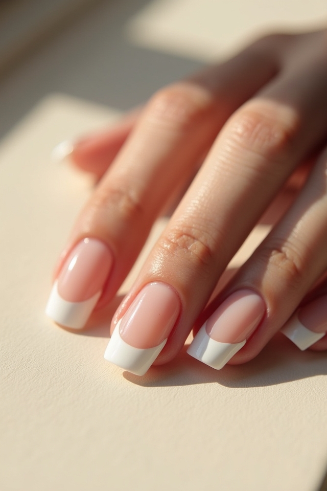 chic minimalist french manicure