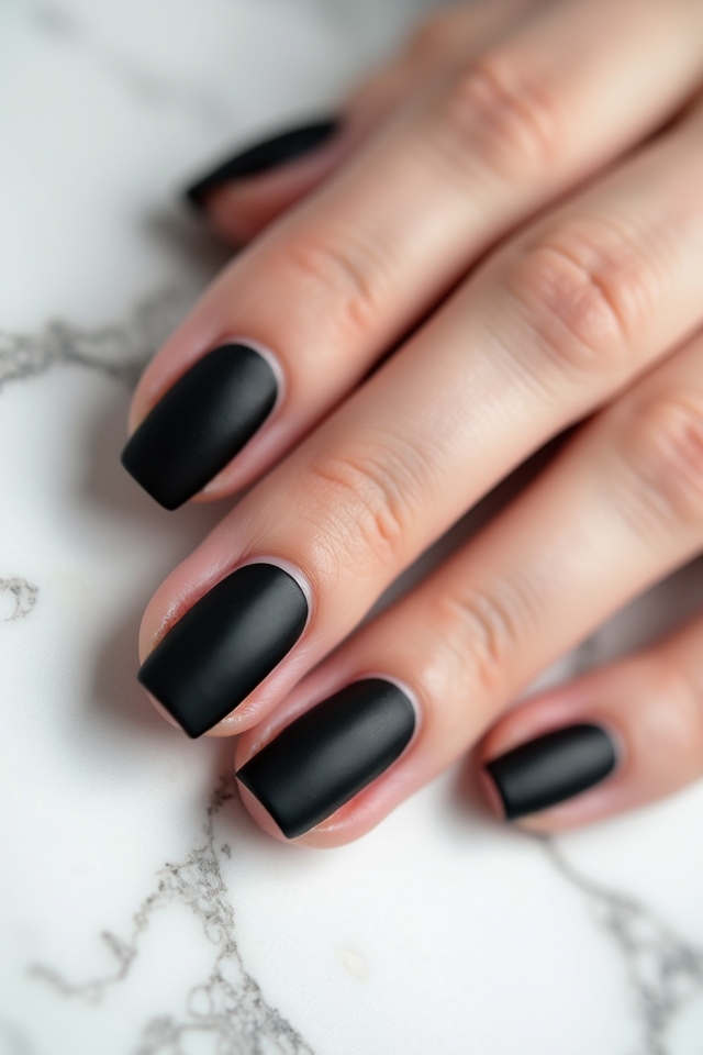 chic modern matte nails