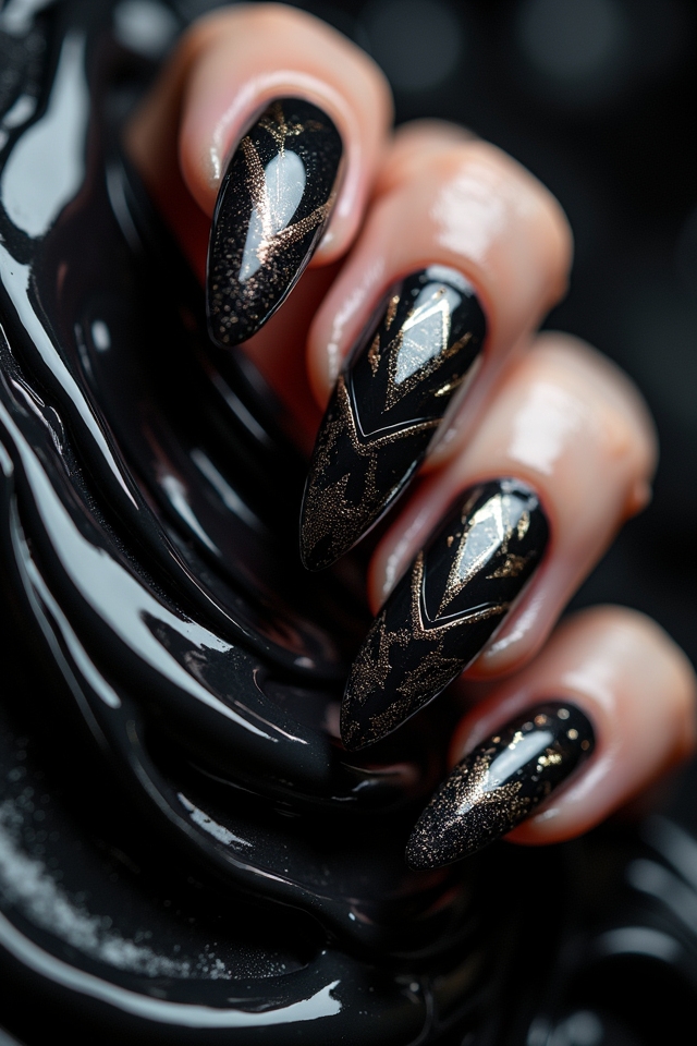 creative abstract nail designs