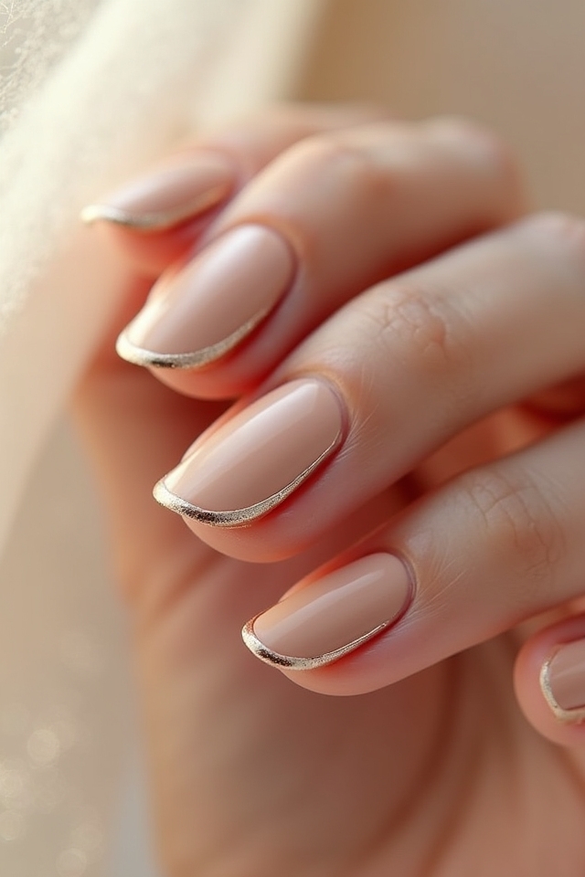 creative nude nail designs