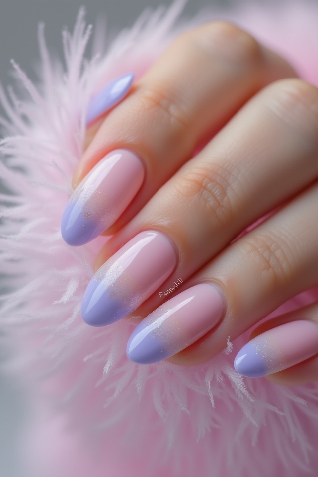 dreamy pastel ombre nails