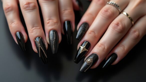edgy and chic nail designs