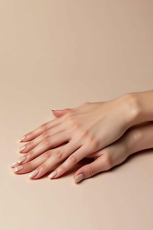 elegant negative space nails
