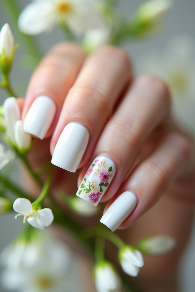 elegant white floral designs
