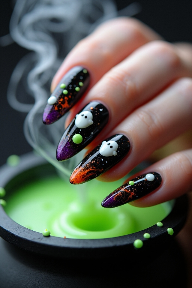 enchanting halloween nail art