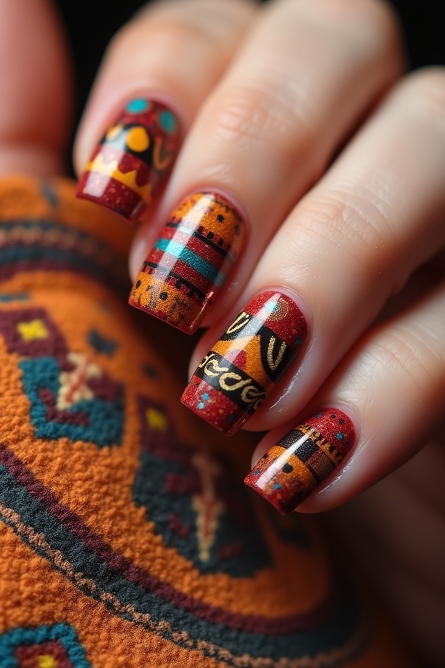 ethnic patterns for nails
