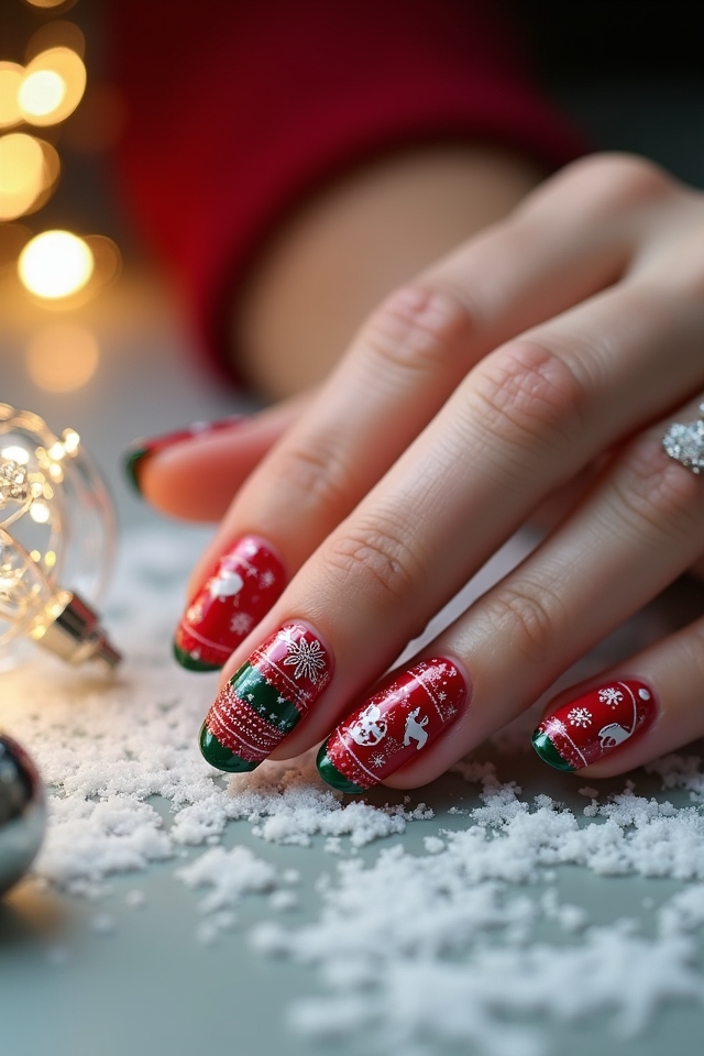 festive holiday nail designs