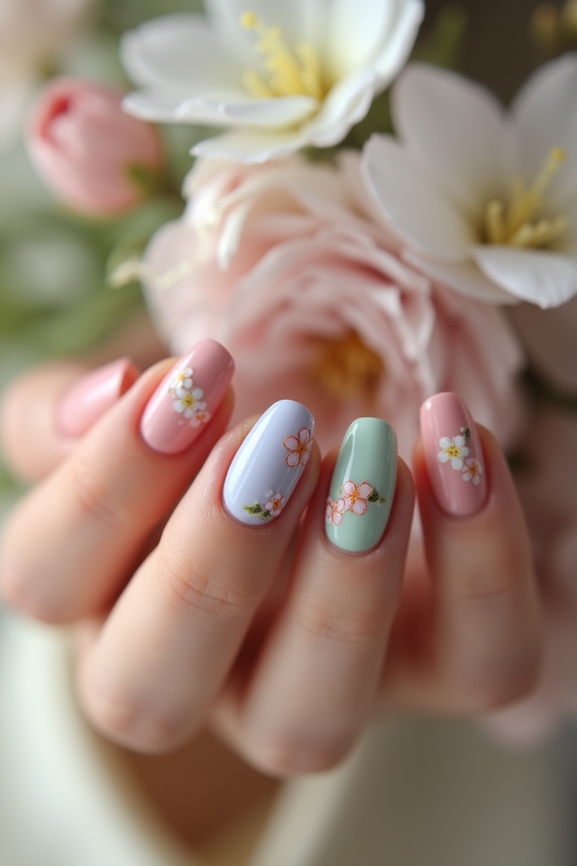 floral nail design inspiration