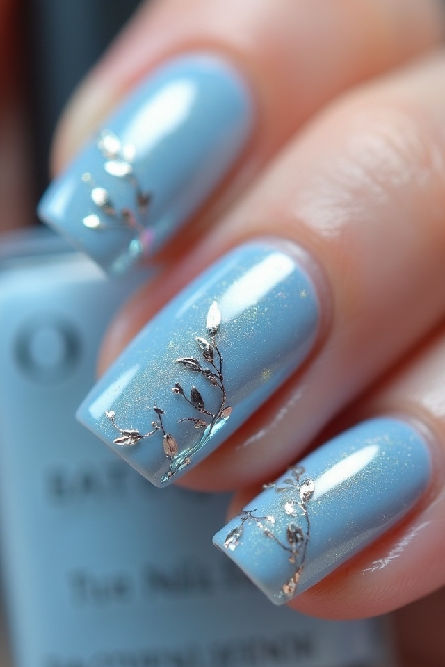 frosty elegance for nails