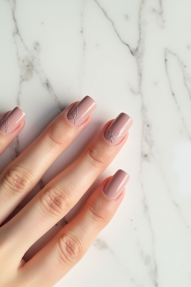 geometric nail design creativity