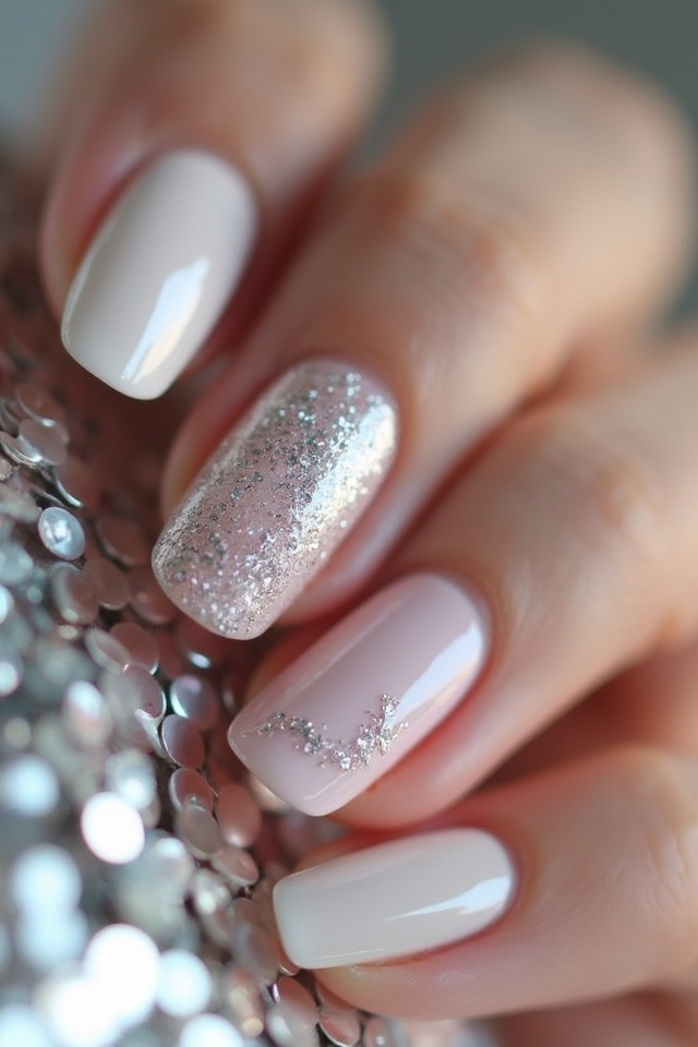 glitter gradient nail art