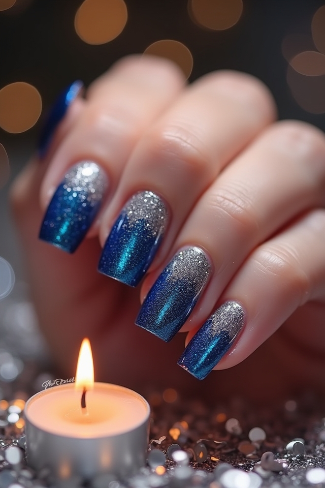glitter ombre nail techniques