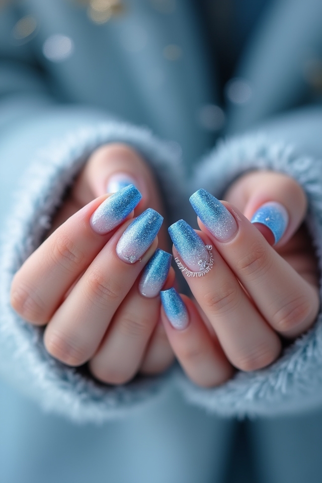 icy blue nail trend