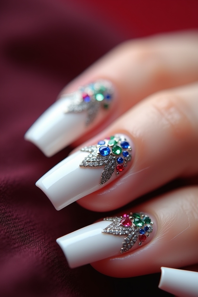 jewel tone nail designs