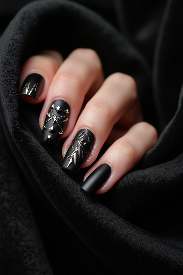 luxurious textured black velvet