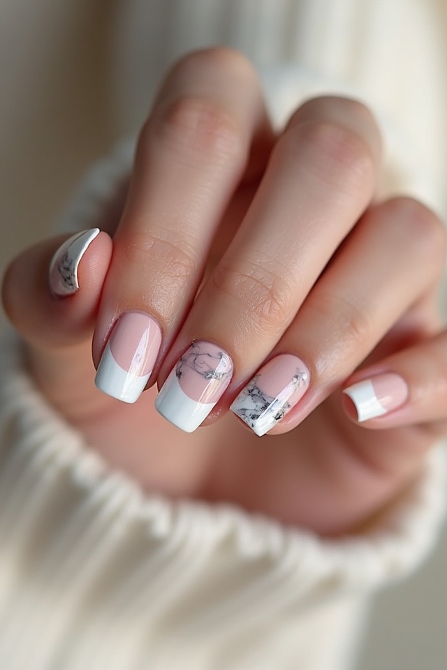 marble nails for sophistication