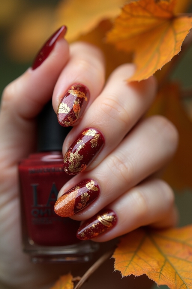 metallic elegance for nails
