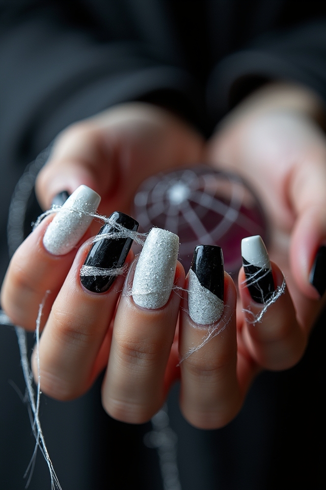mummy inspired nail design