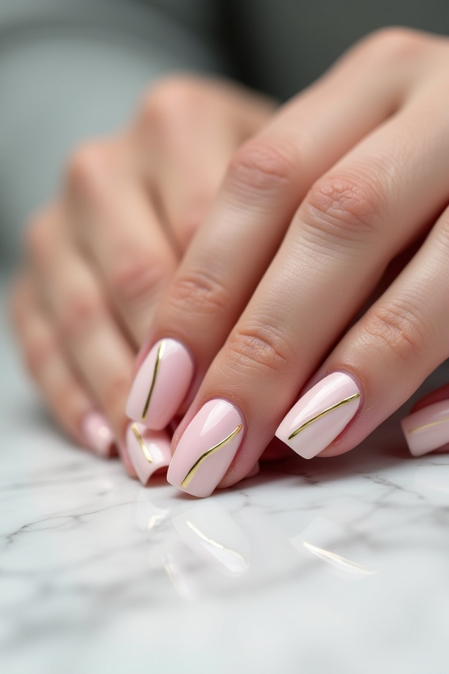 negative space nail art