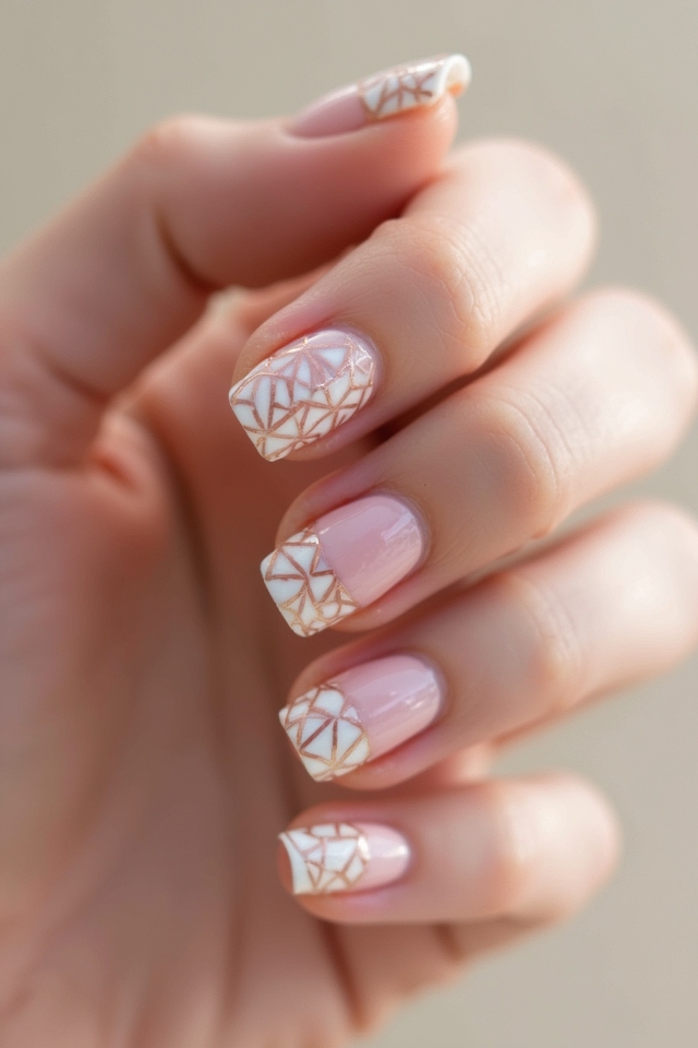 negative space nail art