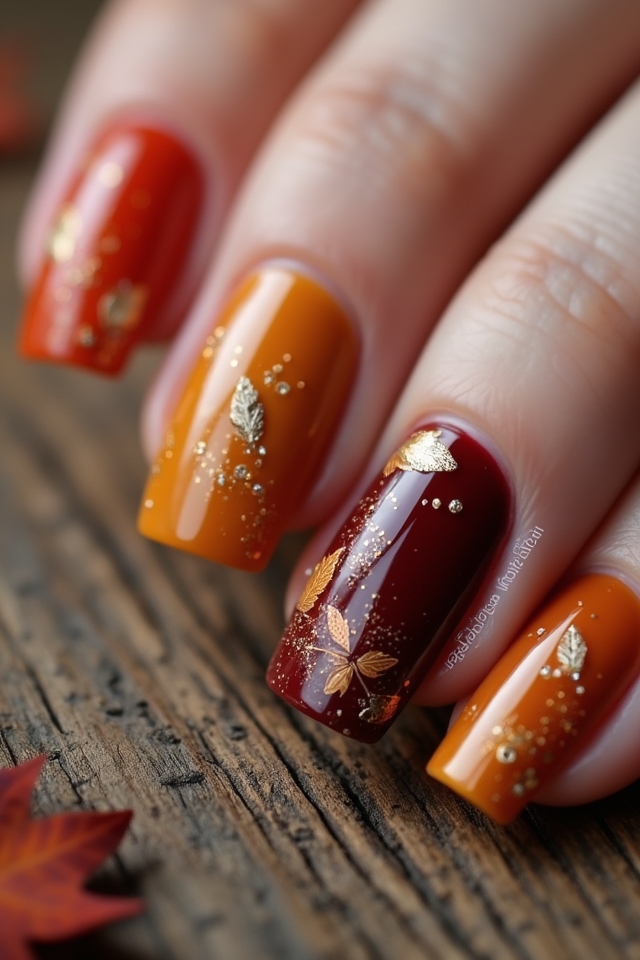 rustic wood grain nails