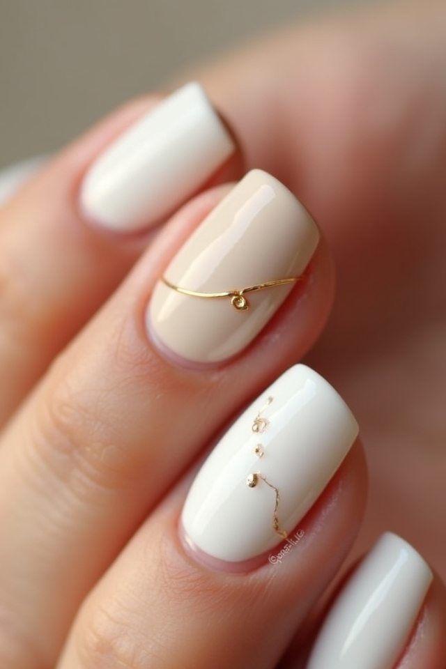single accent nail design