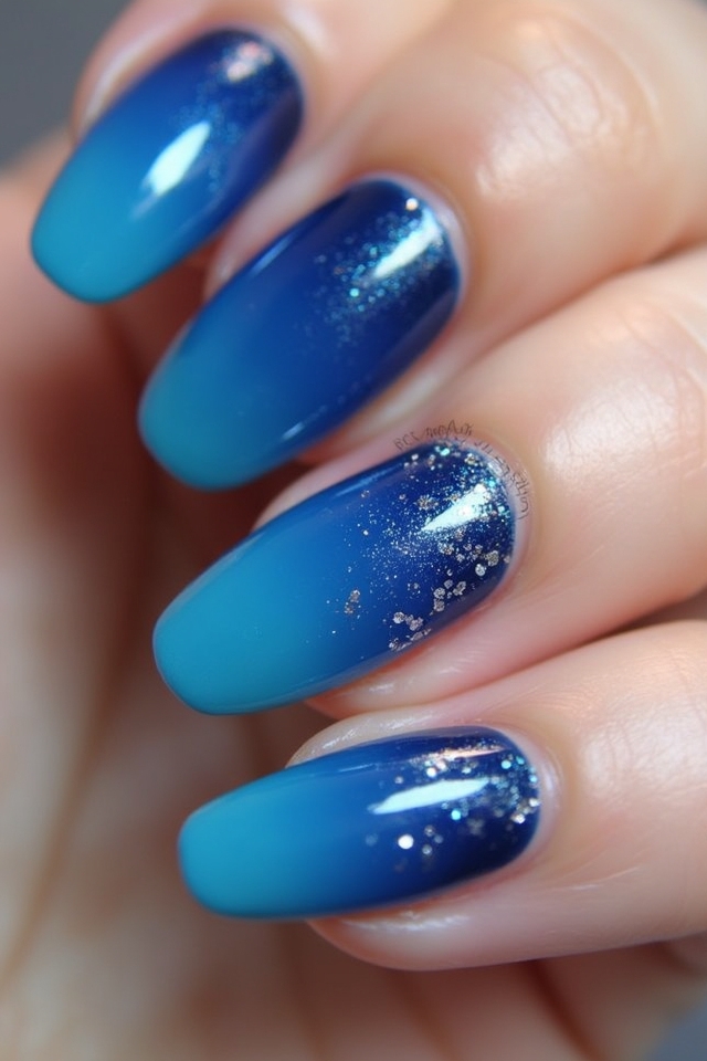stunning cobalt blue ombre