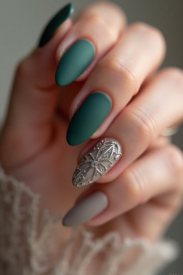 textured matte nail designs