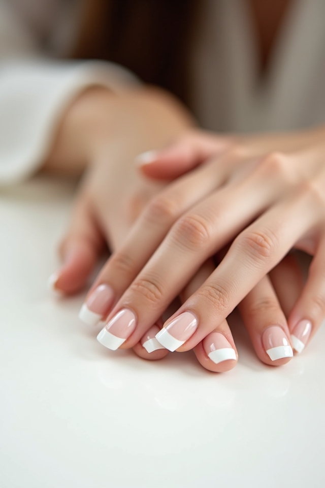 timeless white tip elegance