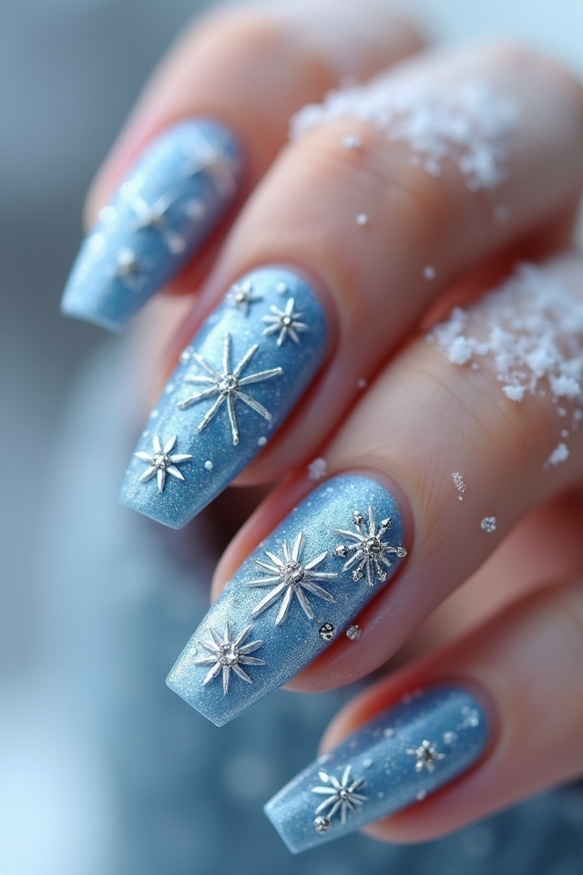 winter themed nail designs