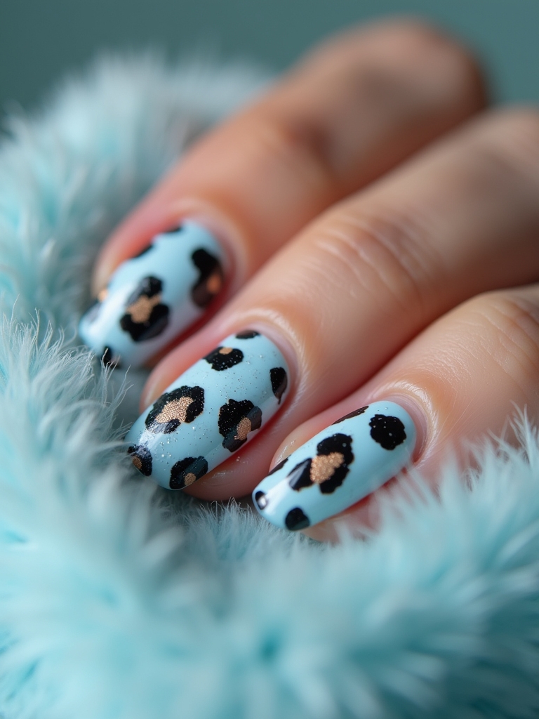 animal print baby blue