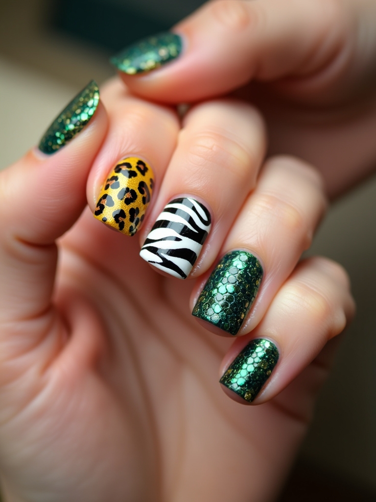animal print nail designs