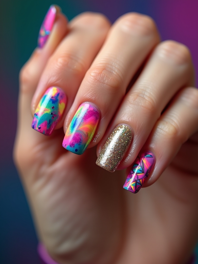 bold and creative nail art