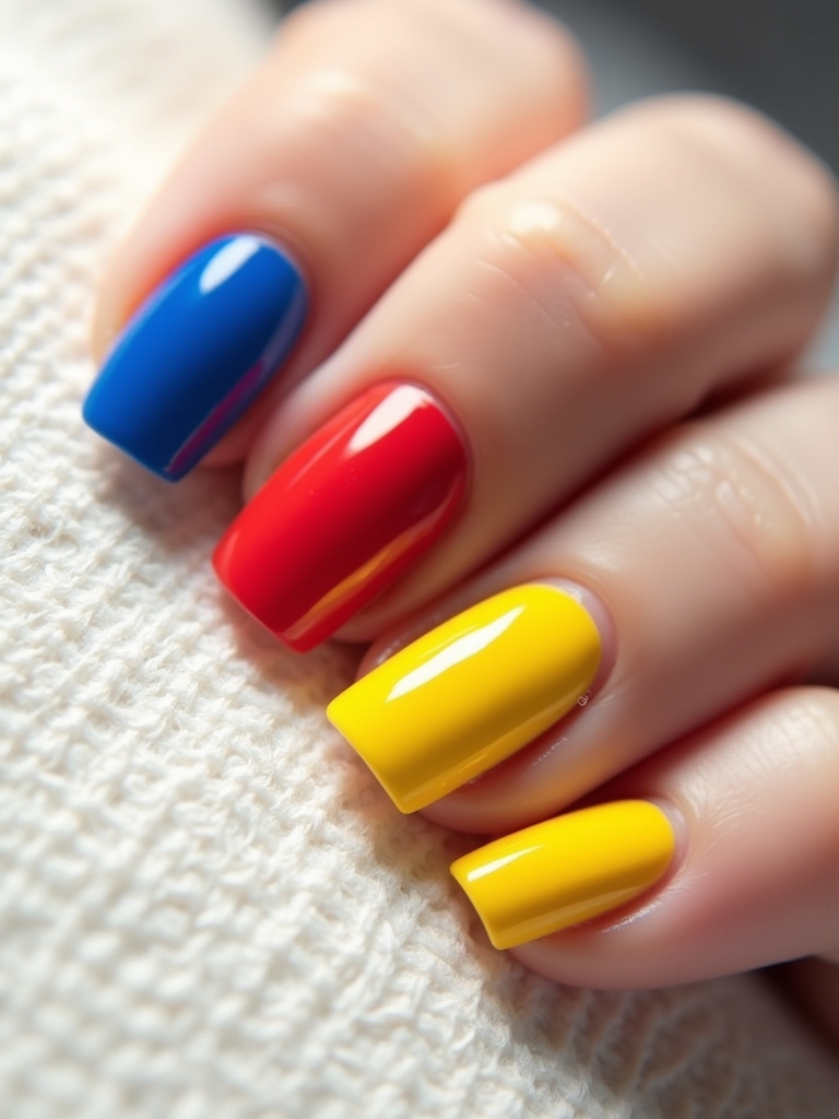 bold and vibrant nails