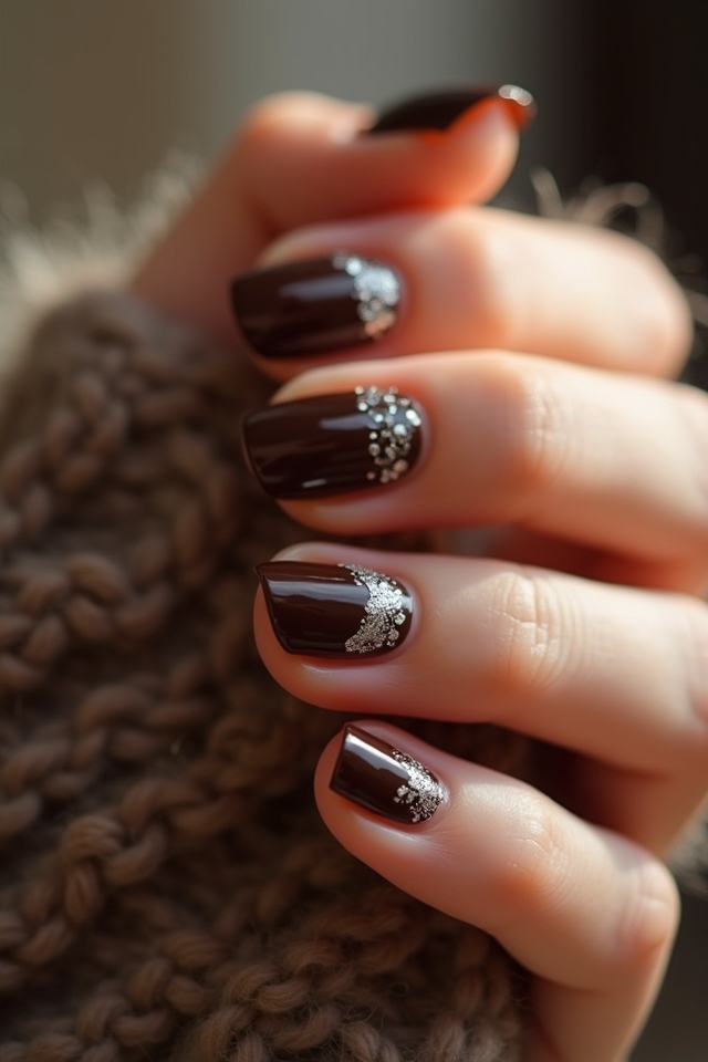 brown and silver elegance