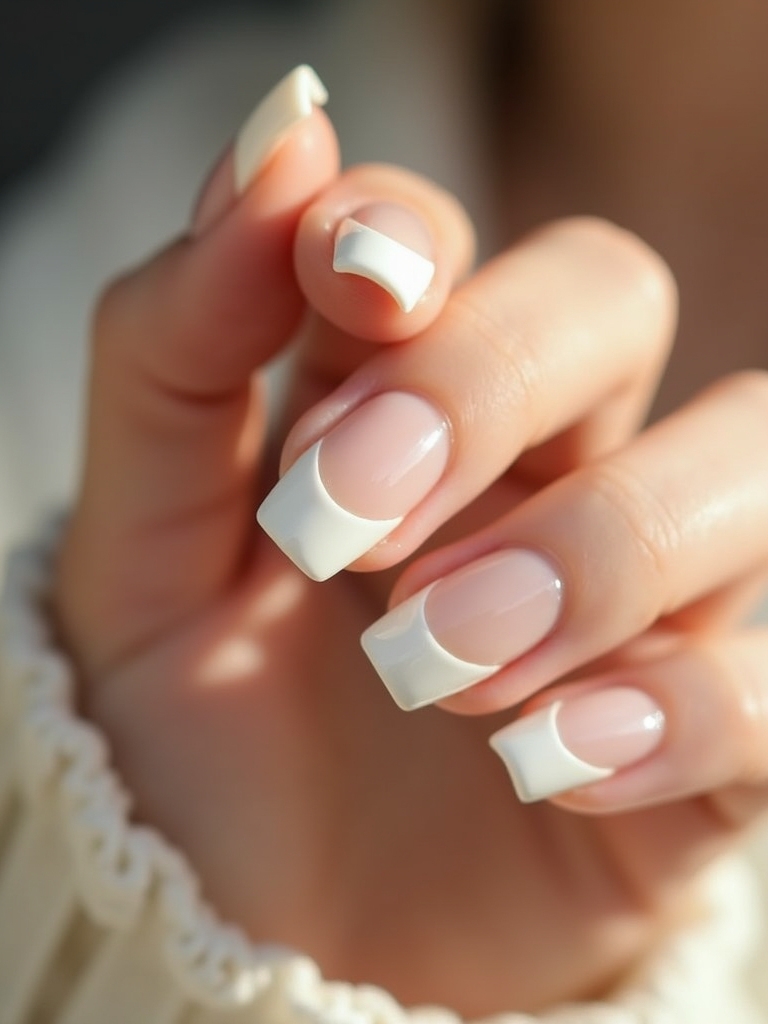 charming half moon nail designs