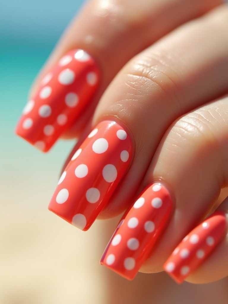 cheerful summer polka dots