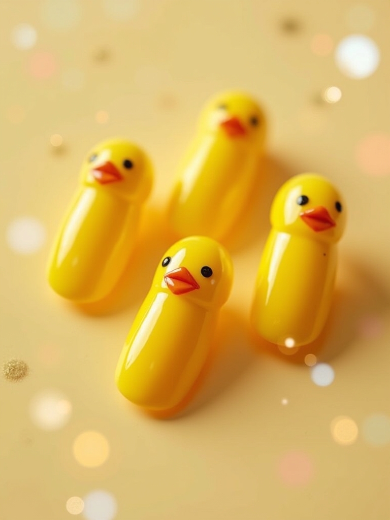 cheerful yellow duck designs
