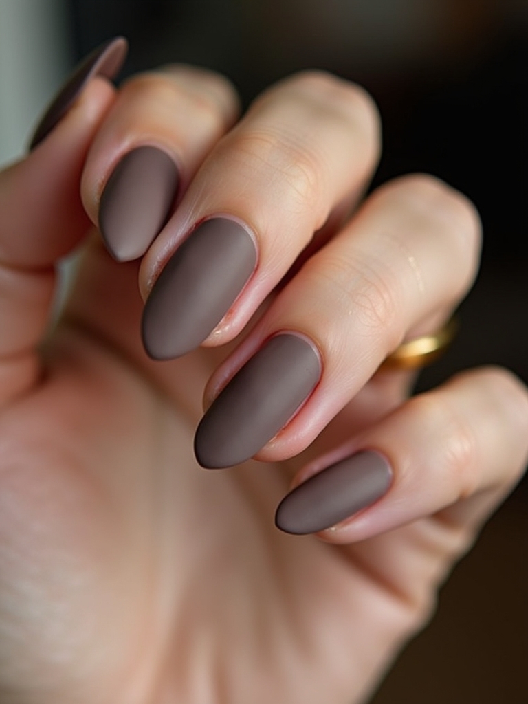 chic elegant matte nails