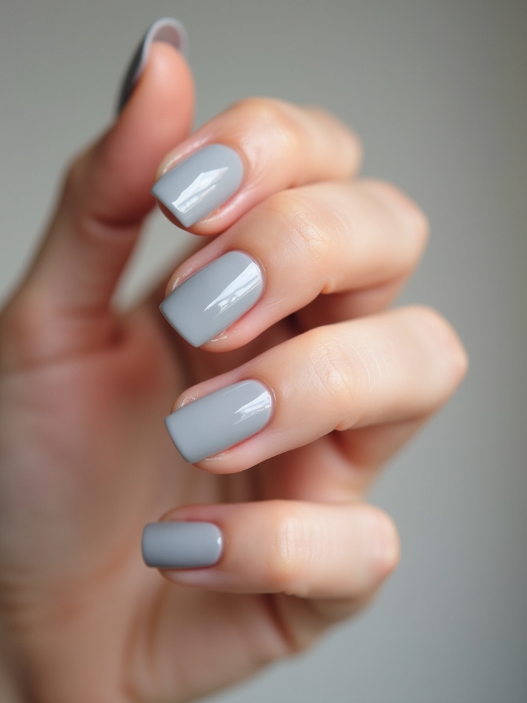 chic light grey nail designs