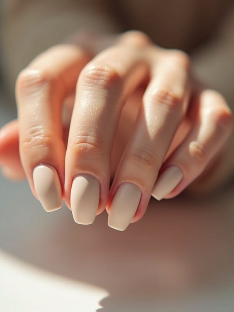 chic understated matte nude