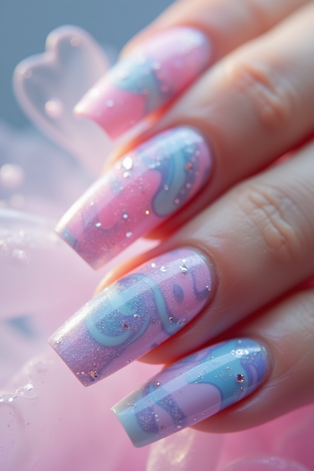 colorful playful nail art